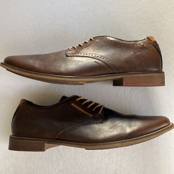 BULL BOXER HALSEY Men’s Brown Leather Derby Shoes Size 12 US main image 10